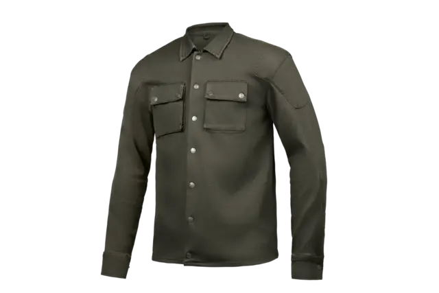 Ixon Settler Skjorte Khaki M Urban kjøreskjorte stretch A-godkj.MC 