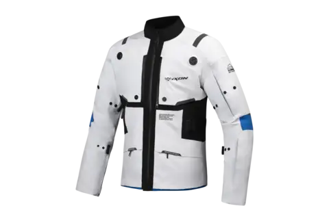 Ixon M-Skeid Adv.jakke Grå/Blå XDRY 3L laminert Adventure Touring