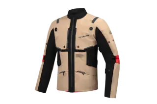 Ixon M-Skeid Adv.jakke Sand/Sort XDRY 3L laminert Adventure Touring