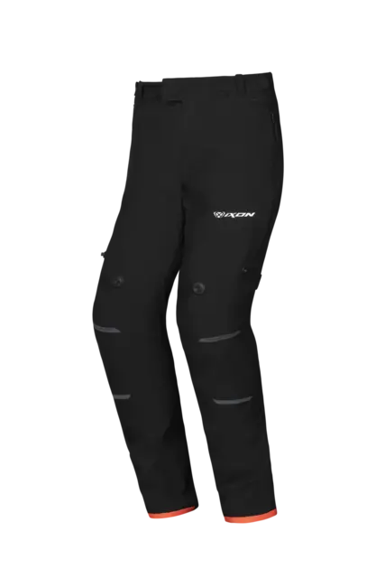 Ixon M-Skeid Adv.bukse Sort/Rød L XDRY 3L laminert Adventure Touring 
