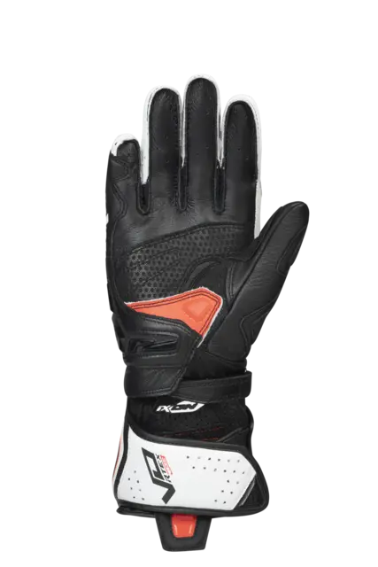 Ixon Vortex RacingHansker Sort/hvit 2XL Fullrace Kevlar Stretch Perforert 