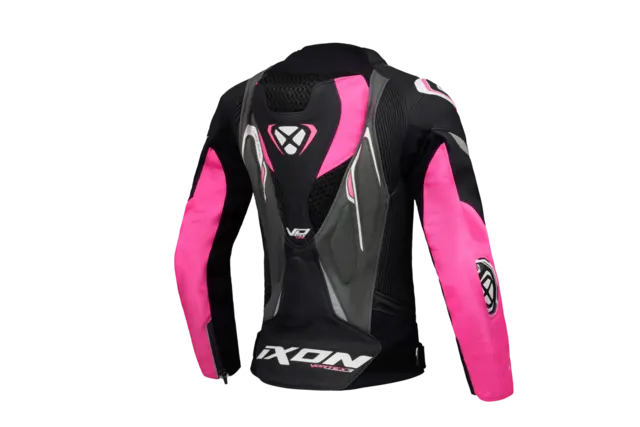 Ixon Vortex 3 jakke Dame Sort/rosa S 2-delt racing skinndress 
