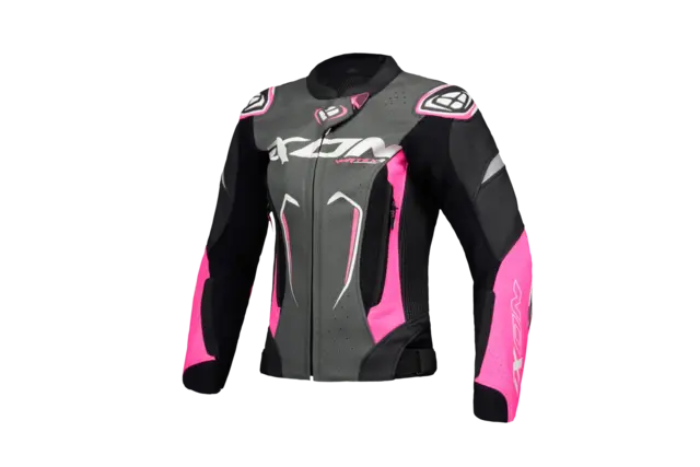 Ixon Vortex 3 jakke Dame Sort/rosa S 2-delt racing skinndress 