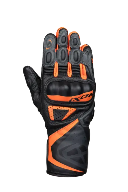 Ixon GP5 Air Hanske Sort/oransj 2XL Sport/racing perforert geiteskinn 