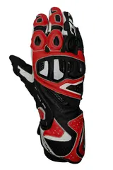 Ixon Vortex RacingHansker Sort/r&#248;d 2XL Fullrace Kevlar Stretch Perforert