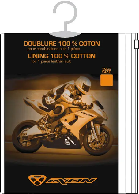 Ixon Race Lining Hvit Str 2XL Liner til hel racingdresser 