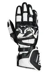 Ixon RS Alpha MC Hansker Sort/Hvit Fullrace Kevlar Stretch Perforert