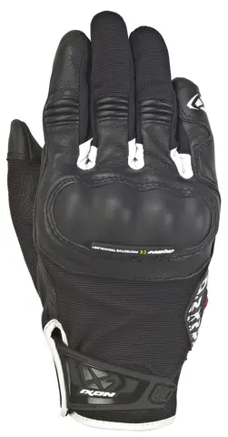 Ixon RS Grip 2 MC Hansker Sort/Hvit Str L Soft Lett Stretch sommer