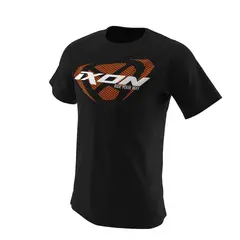 Ixon Unit Tee Sort/Hvit/Oransj Str L Cool T-skjorte