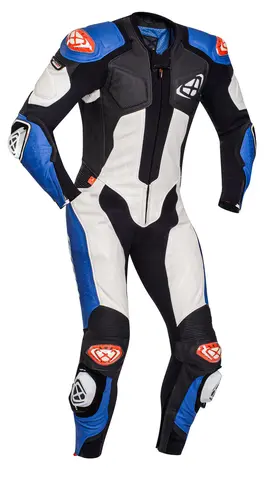 Ixon Vendetta Evo Race MC Heldress Sort/Blå Full-Race stretch ventilert Airbag ready
