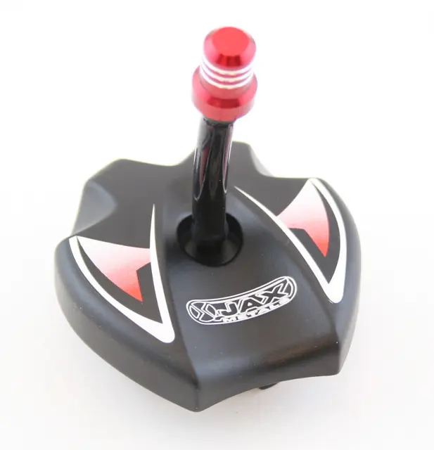 Jax Metals Gas Tank Caps JAX Tank Cap  Black/red 