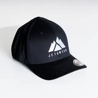 JW  - FlexFit Cap  Mountain Cap Black/White