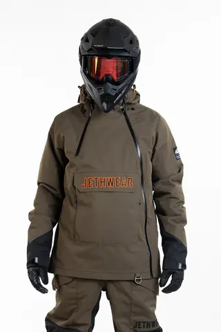 Jethwear - Flight Anorak, 40g Olive/Orange