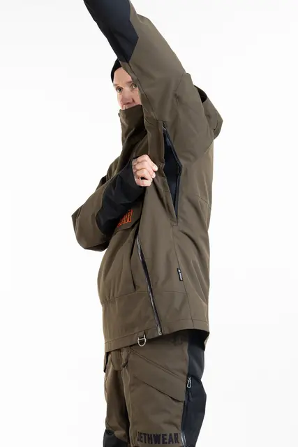 Jethwear - Flight Anorak, 40g Olive/Orange, S 