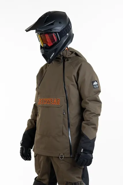 Jethwear - Flight Anorak, 40g Olive/Orange, S 