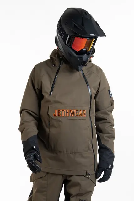 Jethwear - Flight Anorak, 40g Olive/Orange, S 