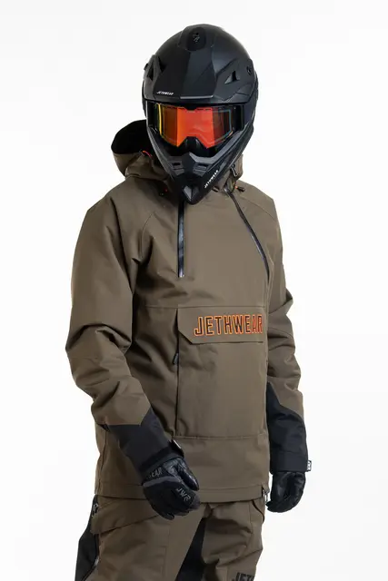 Jethwear - Flight Anorak, 40g Olive/Orange, S 
