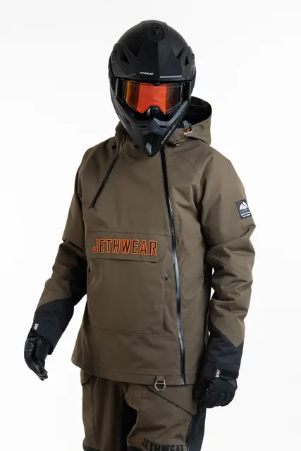 Jethwear - Flight Anorak, 40g Olive/Orange, S 