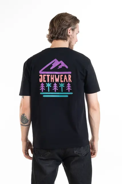 JW  - T-Shirt Tree Line Black/Purple 