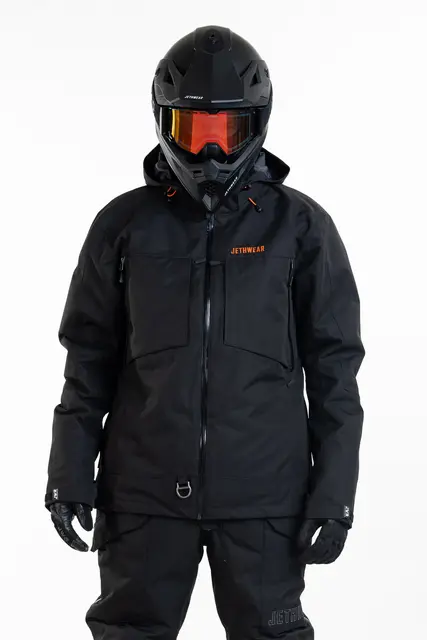 Jethwear - Venture Jakke  - SAFE Black/Orange, L 