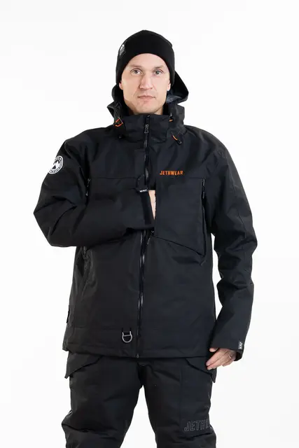 Jethwear - Venture Jakke  - SAFE Black/Orange, L 