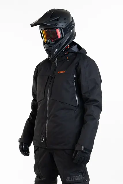 Jethwear - Venture Jakke  - SAFE Black/Orange, L 