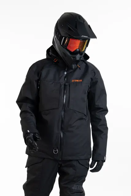 Jethwear - Venture Jakke  - SAFE Black/Orange, L 
