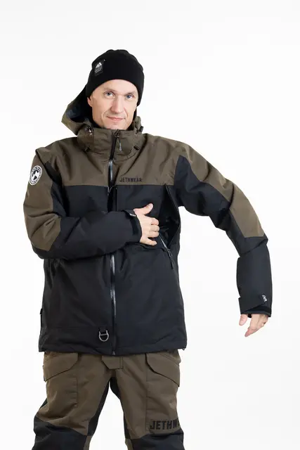 Jethwear - Venture Jakke  - SAFE Black/Olive, XS 