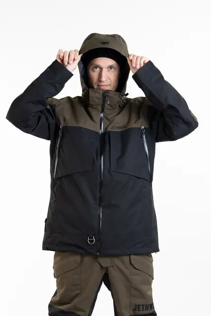 Jethwear - Venture Jakke  - SAFE Black/Olive, XS 