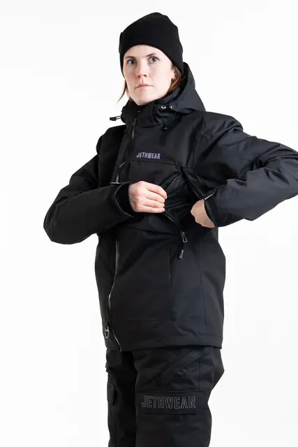 Jethwear - Venture Jakke  - SAFE Black/Purple, XS 