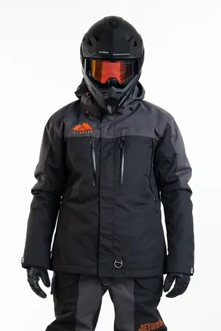 Jethwear - Adapt Jakke , 3in1 Black/Iron/Orange