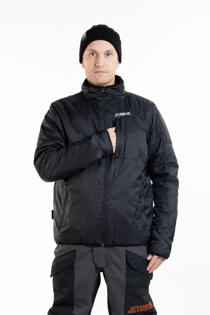 Jethwear - Adapt Jakke , 3in1 Black/Iron/Orange, L 