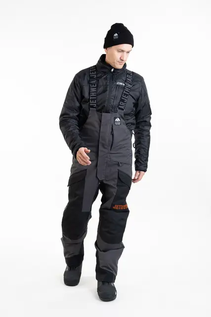 Jethwear - Adapt Jakke , 3in1 Black/Iron/Orange, L 