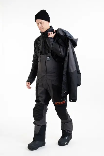 Jethwear - Adapt Jakke , 3in1 Black/Iron/Orange, L 