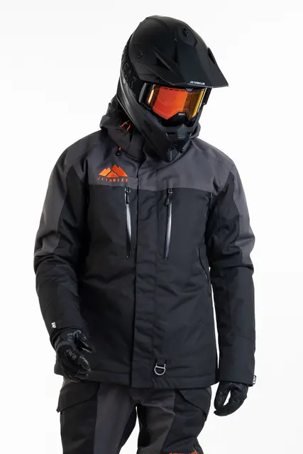 Jethwear - Adapt Jakke , 3in1 Black/Iron/Orange, L 