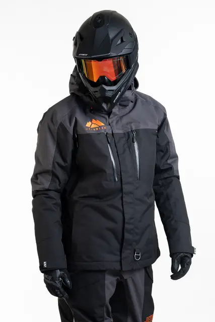 Jethwear - Adapt Jakke , 3in1 Black/Iron/Orange, L 