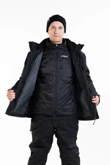 Jethwear - Adapt Jakke , 3in1 Black/Cobalt, M 