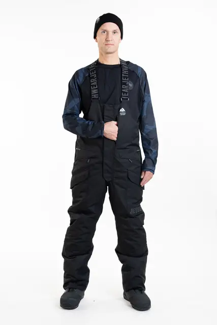 Jethwear - M's Treeline BIB-Bukse  Skall Black, L 