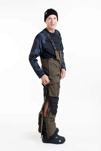 Jethwear - M's Treeline BIB-Bukse  Skall Olive, XS 