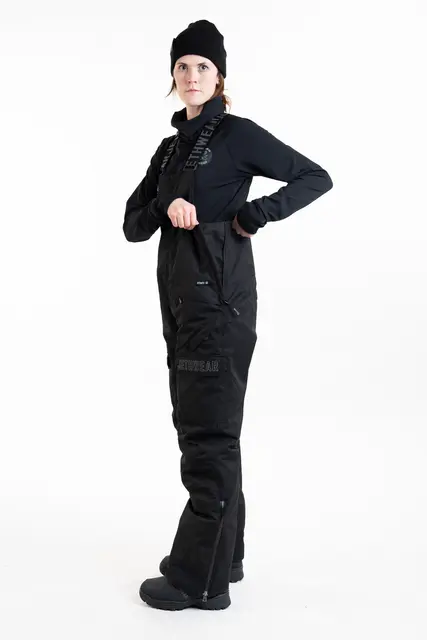 Jethwear - W's Treeline BIB-Bukse, 60g Black, M 