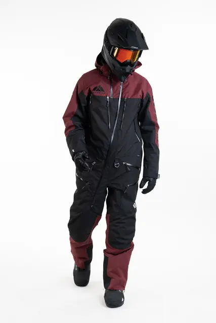 Jethwear - The One V2  Skall Black/Burgundy, L 