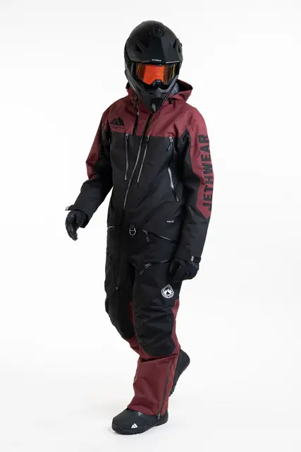 Jethwear - The One V2  Skall Black/Burgundy, L 