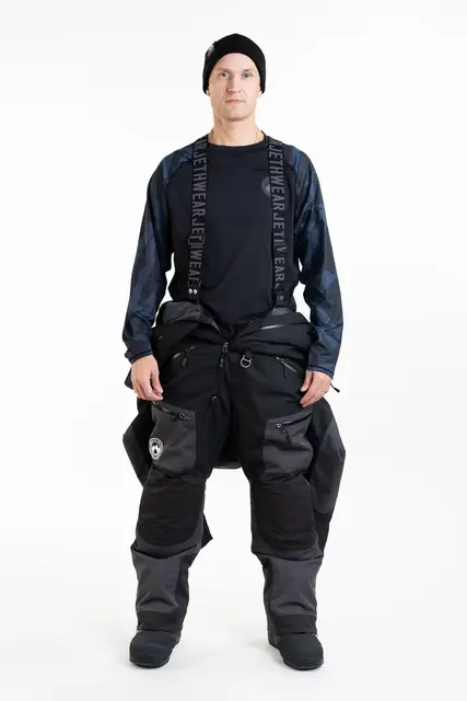 Jethwear - M's Venture Suit - SAFE Black/Iron/White, L 