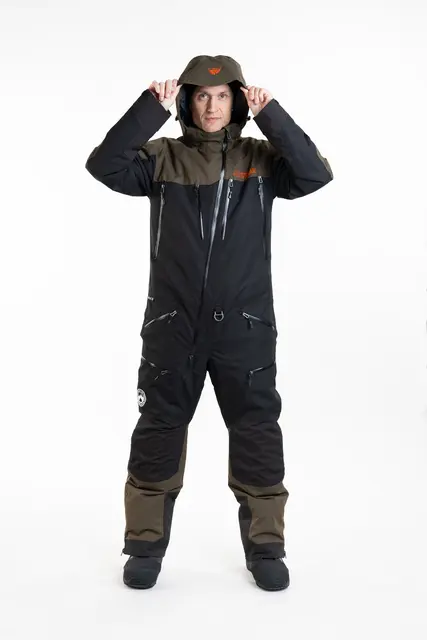 Jethwear - M's Venture Suit - SAFE Olive/Orange, L 