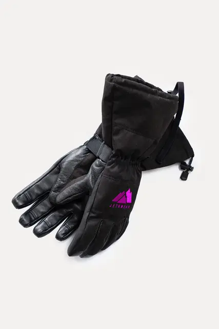 Jethwear Trail Hansker, L Sort/Rosa 