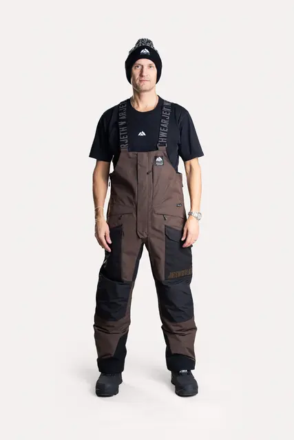 Jethwear M's Treeline Bib Pant Earth/Black  Shell 60g 