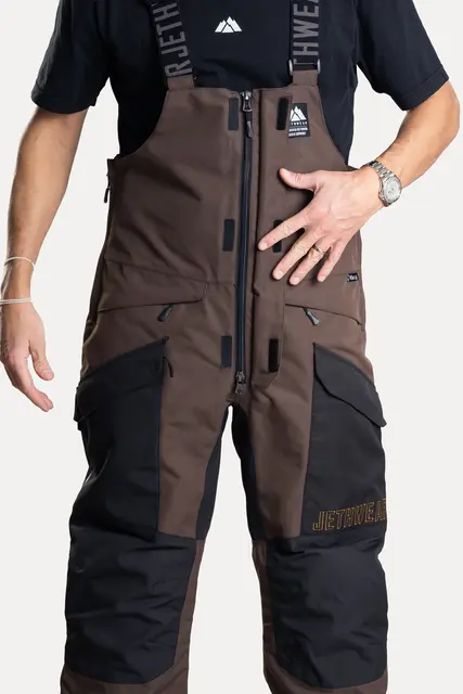 Jethwear M's Treeline Bib Pant Earth/Black  Shell 60g 