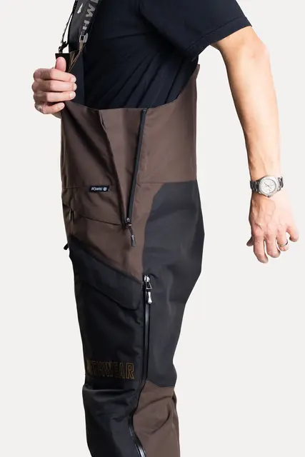 Jethwear M's Treeline Bib Pant Earth/Black  Shell 60g 