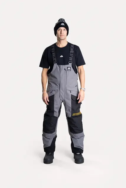 Jethwear M's Treeline Bib Pant Black/Grey  Shell 60g 