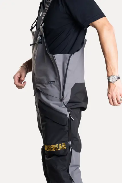 Jethwear M's Treeline Bib Pant Black/Grey  Shell 60g 